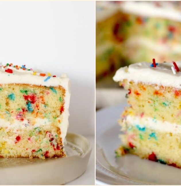Rainbow sprinkle cake recipe